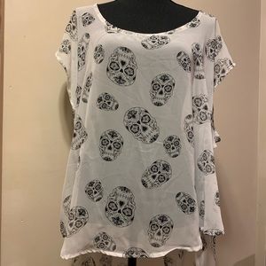 Torrid Sugar Skull Blouse